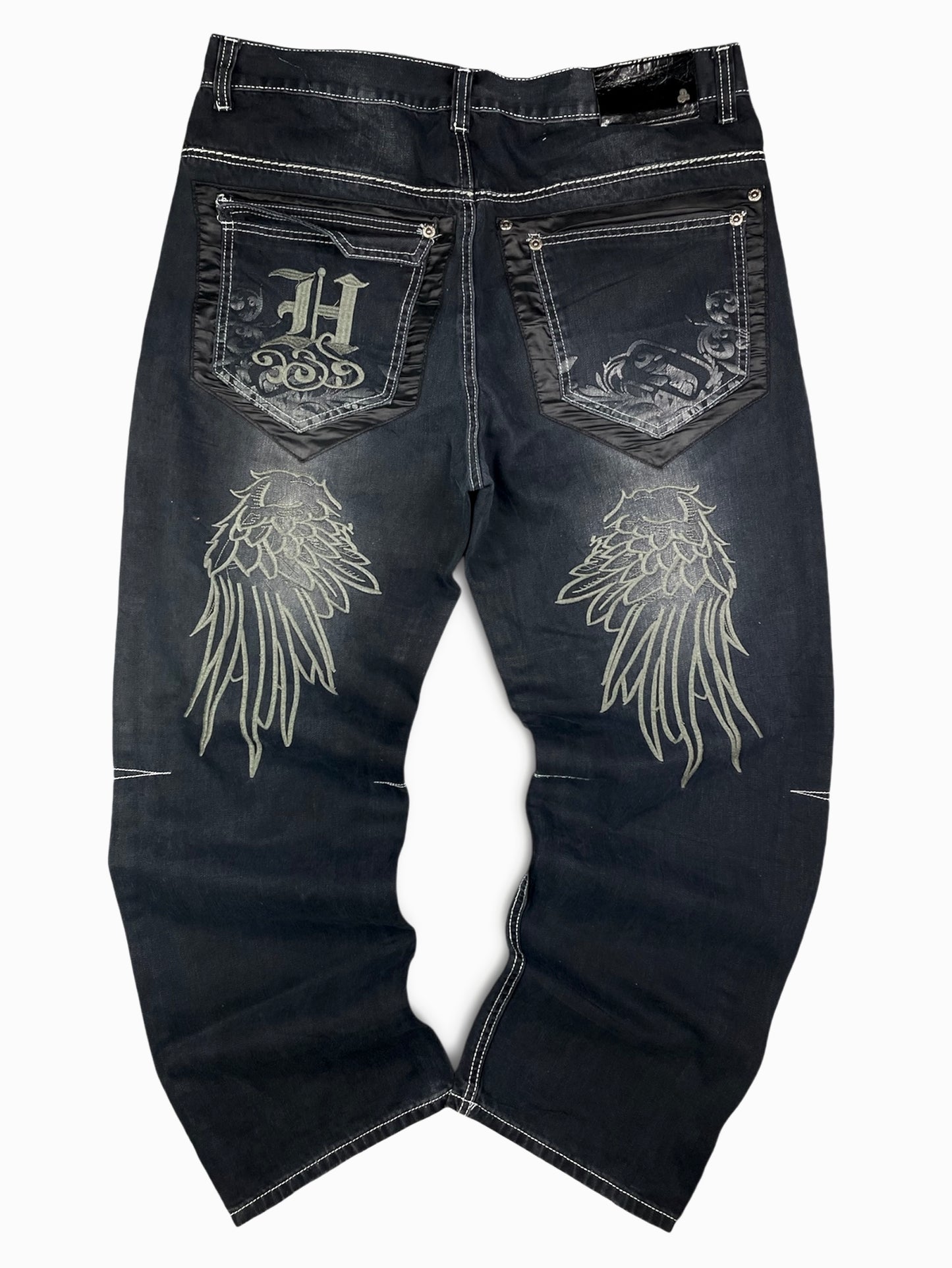 Vintage Y2k Embroidered Denim pants