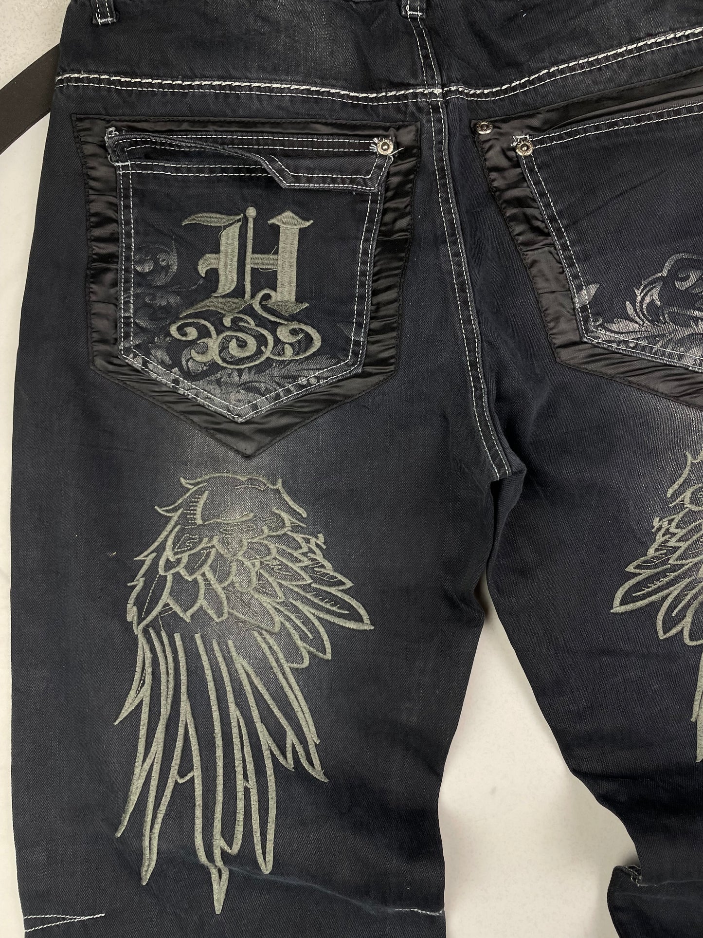 Vintage Y2k Embroidered Denim pants