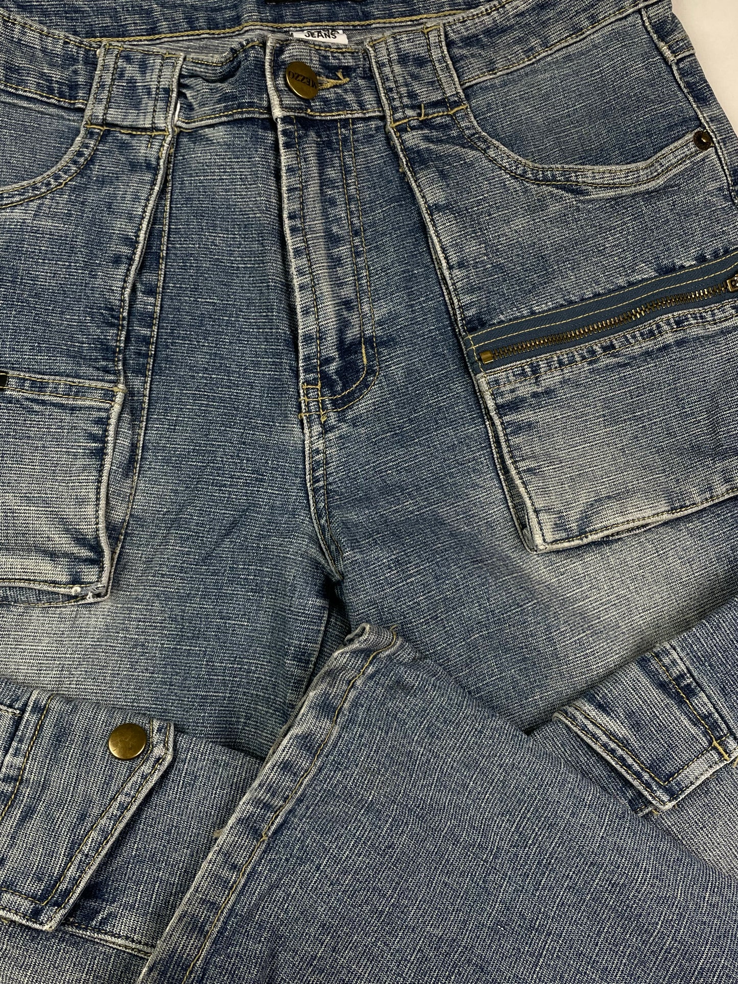 Y2k Multipocketed Flared denim