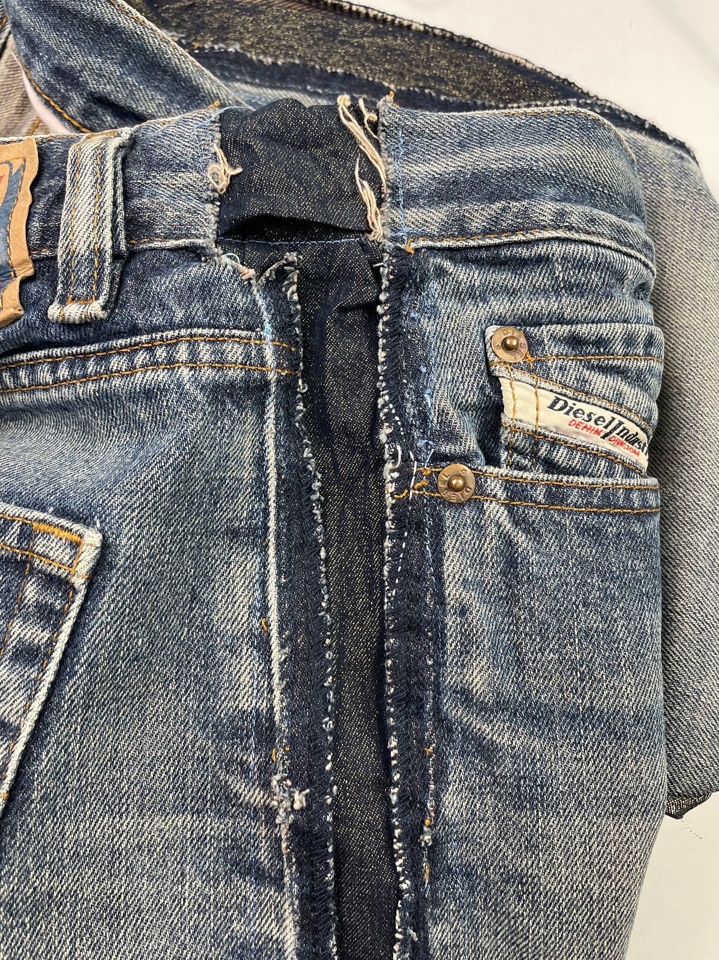 Vintage Rare Diesel Industry Reworked Denim