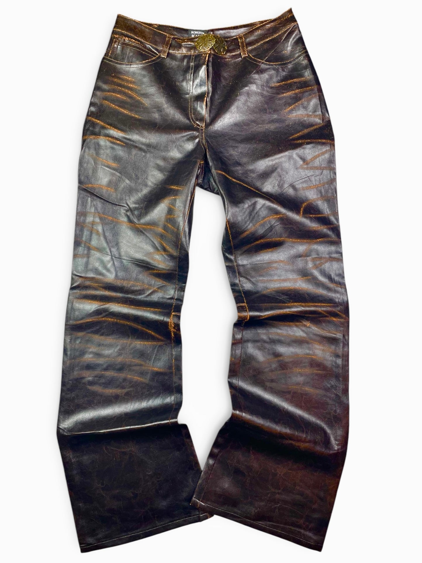 Vintage Italian Designer Leather Bottoms