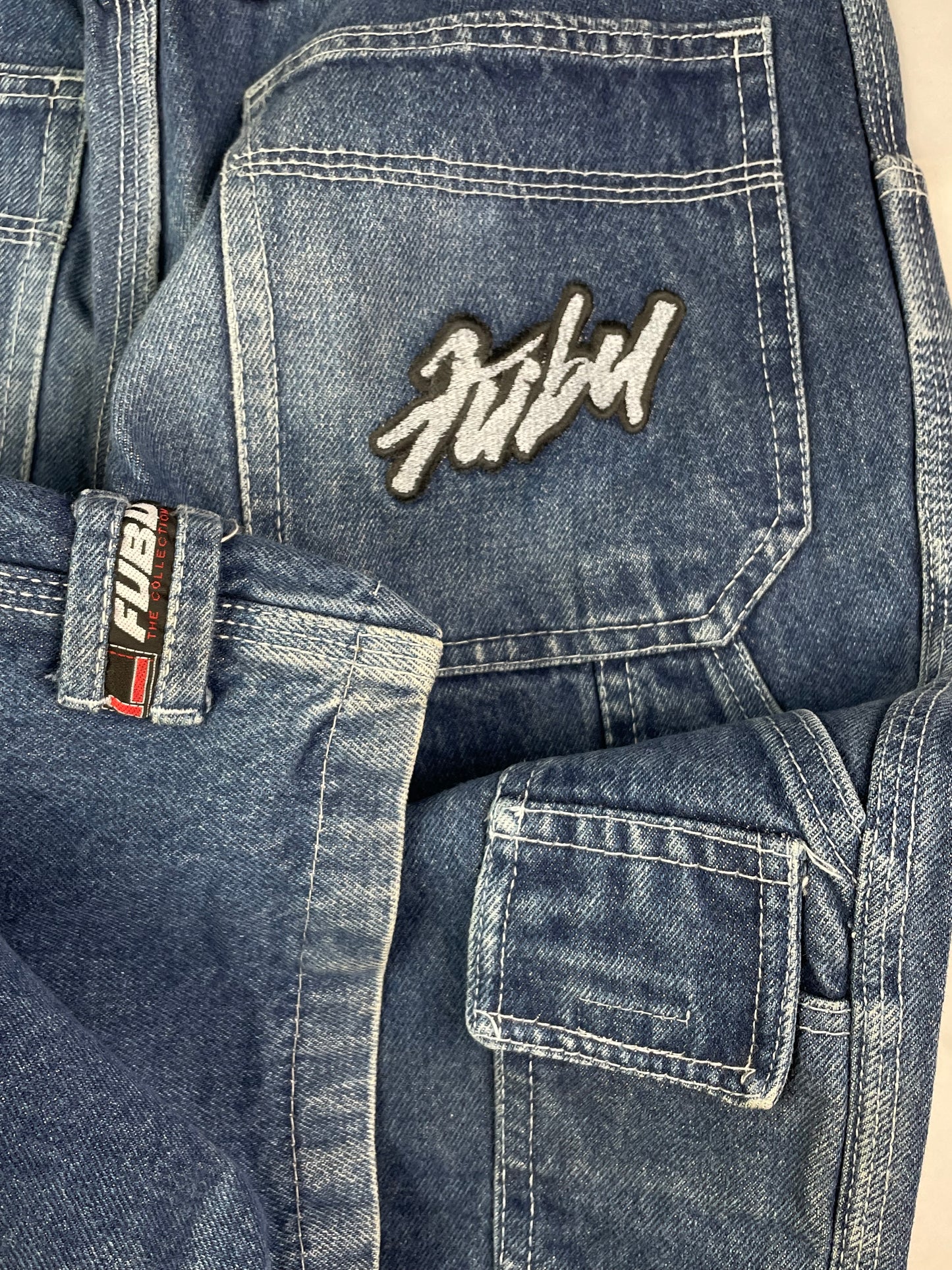 Vintage Fubu Embroidered Workwear denim pants