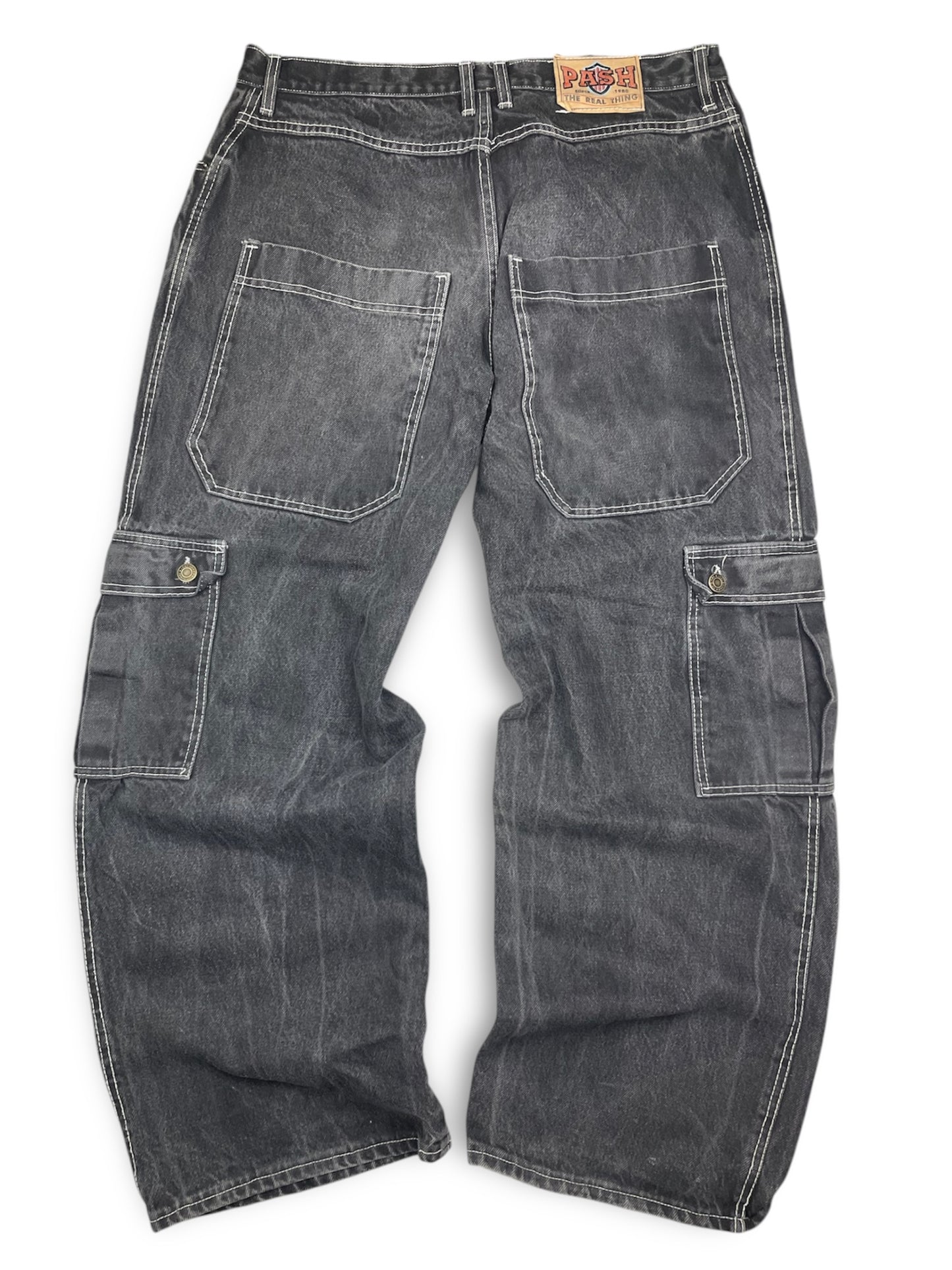 Vintage HeavyDuty Stone washed Cargo denim