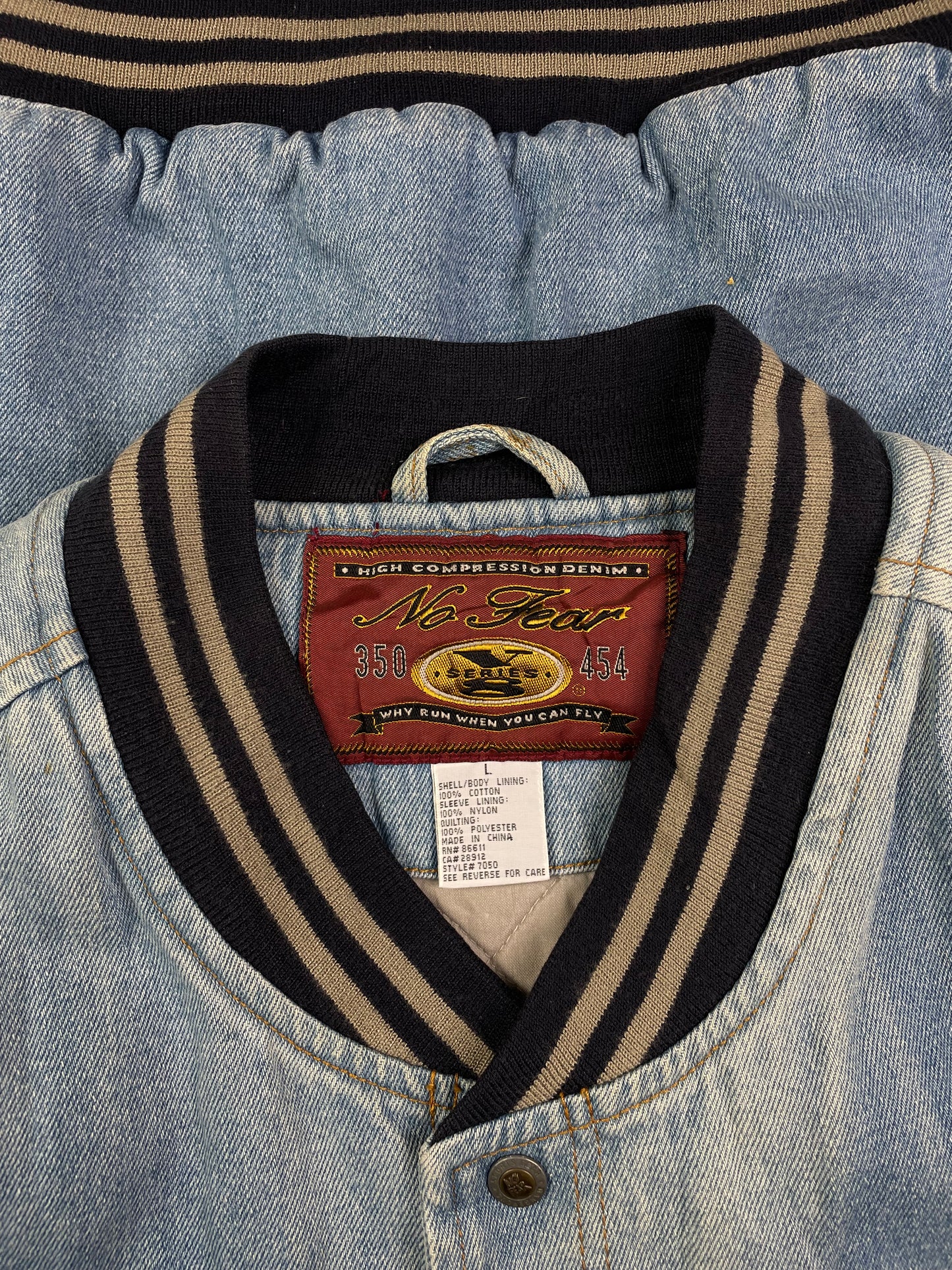 Vintage No fear Varsity jacket